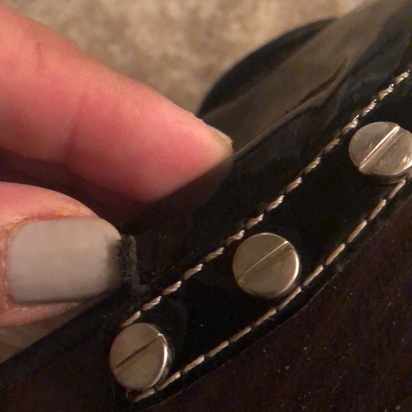 Tory Burch Shoes. Size 8. Black Patent Patti Wedge. Will include box. - Picture 13 of 15